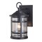 Vaxcel Southport Rust Proof 1 Light Black Coastal Outdoor Wall Lantern Clear Glass T0523 - alternate 1